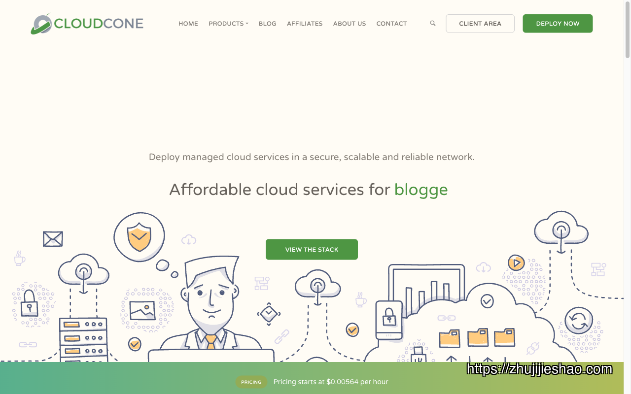 cloudcone homepage