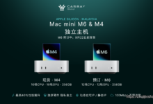 Casbay | 马来西亚Mac mini M6/M4独立主机 | 12核CPU 12核GPU / 10核CPU 10核GPU | 256GB | 100M不限流量 | $109/月起-主机介绍